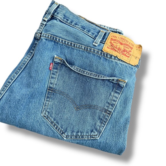 Levi's Other - Levi's 501 Jeans‎ Mens 42x30 Light Wash Denim Button Fly Regular Fit